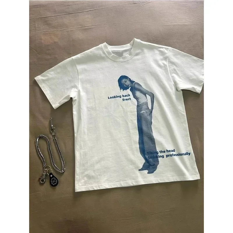 Looking Back Tee – White T-Shirt