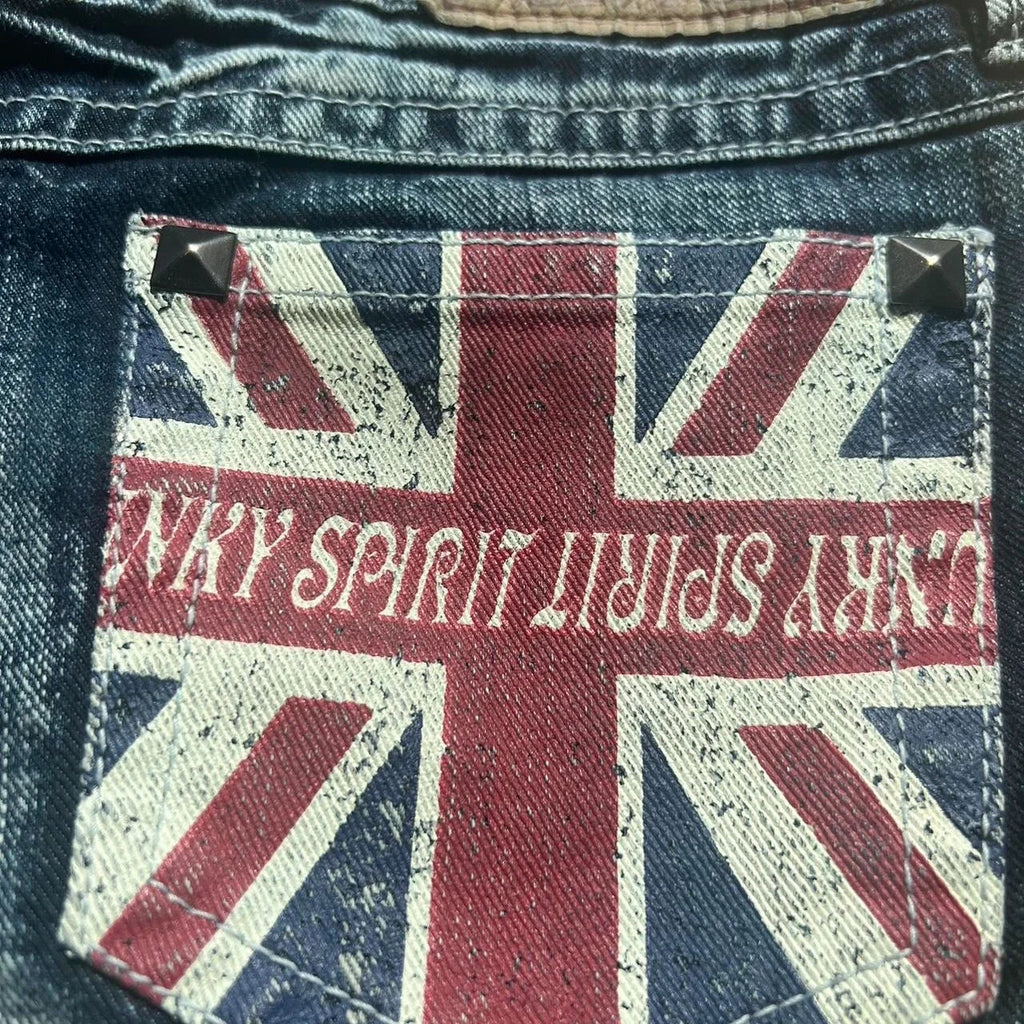 Union Jack Denim Shorts