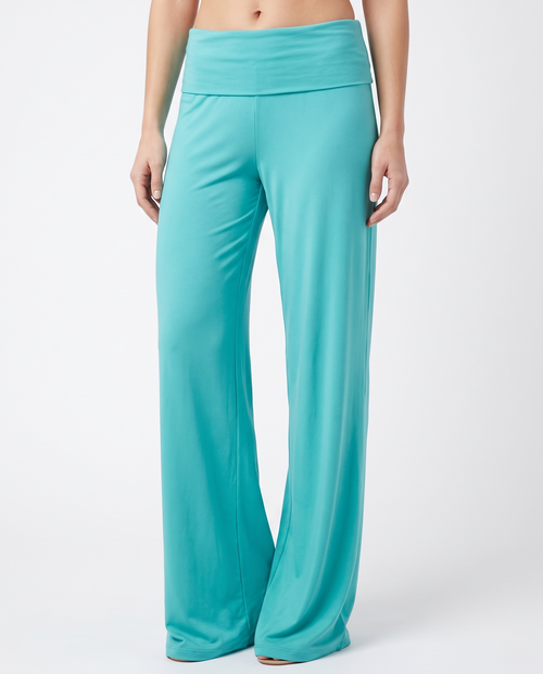 Lovy Wide Leg Pants - teal, studio