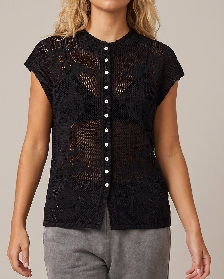 Cutout Knit Top