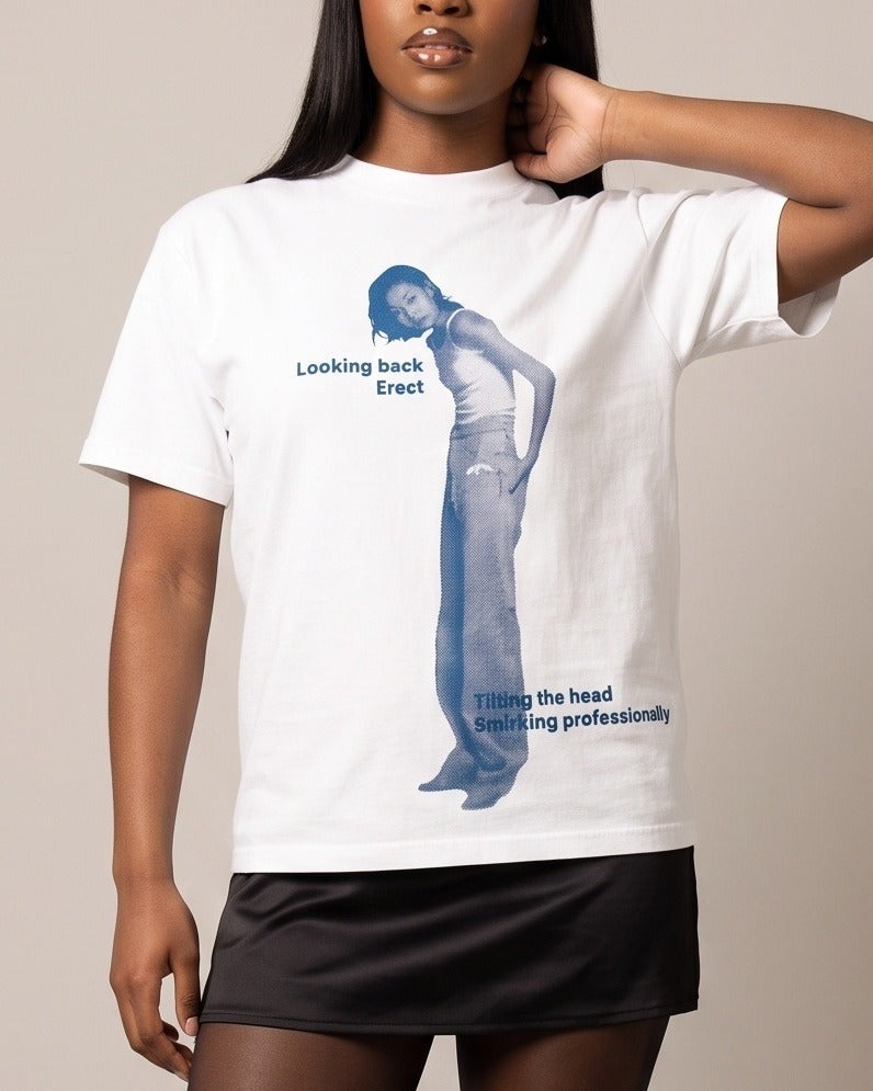Looking Back Tee – White T-Shirt