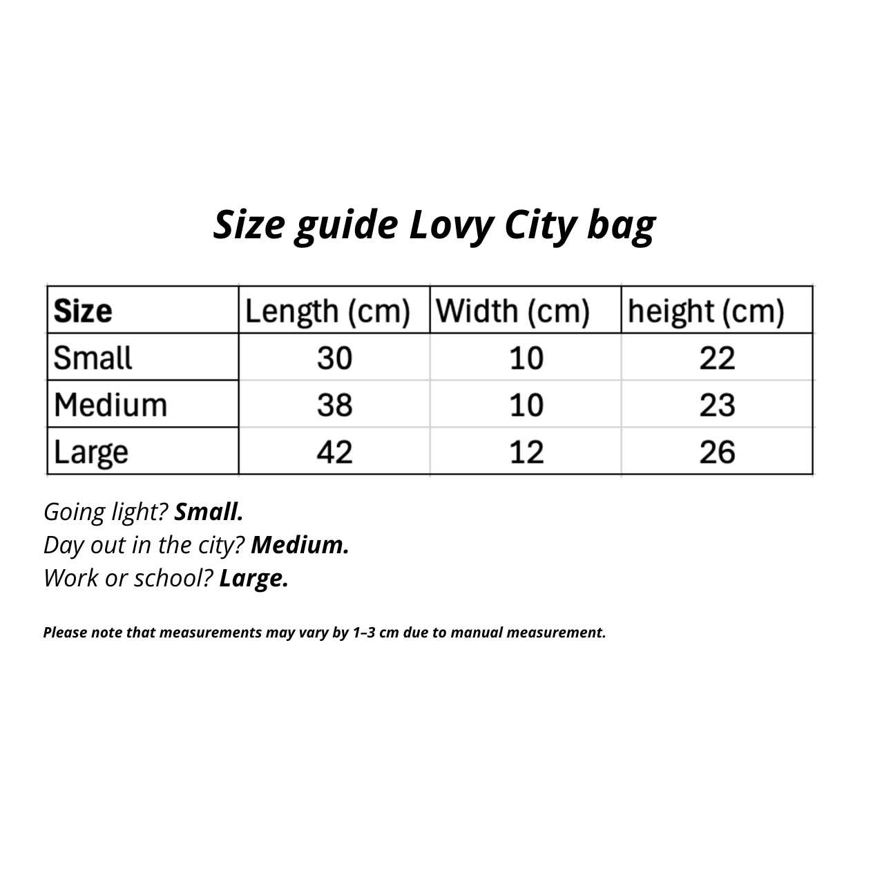 Lovy city bag M/L
