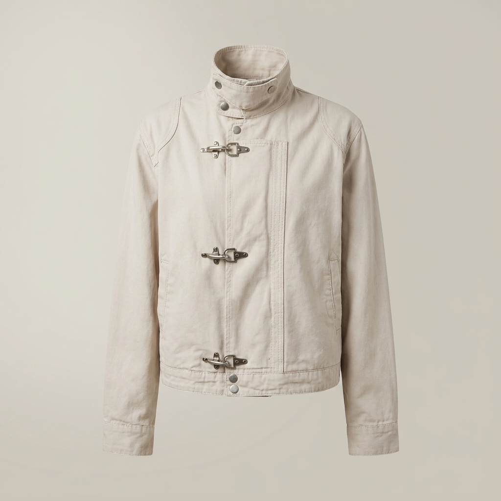 Clasp Utility Jacket - Beige