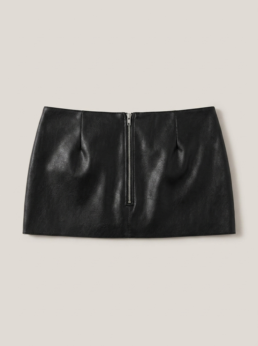 Eyelet Punk Mini Skirt - back