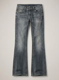 Low Rise Bootcut Jeans - Washed Grey-Blue