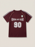Varsity 90 Jersey Tee - Burgundy
