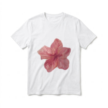 Blush hibiscus baby tee