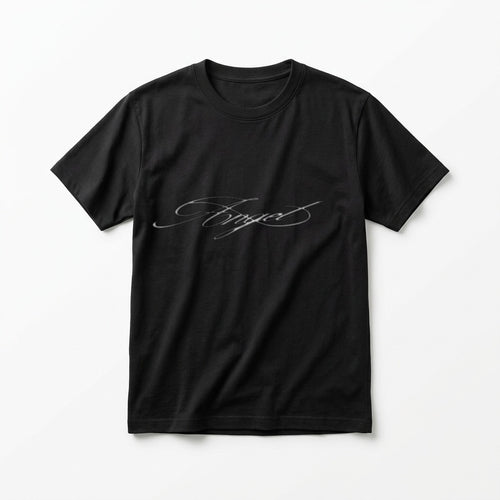 Angel baby tee in black, front
