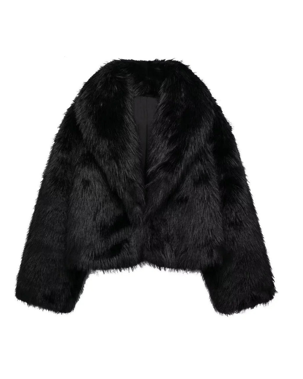 Lovy Black Fur Coat