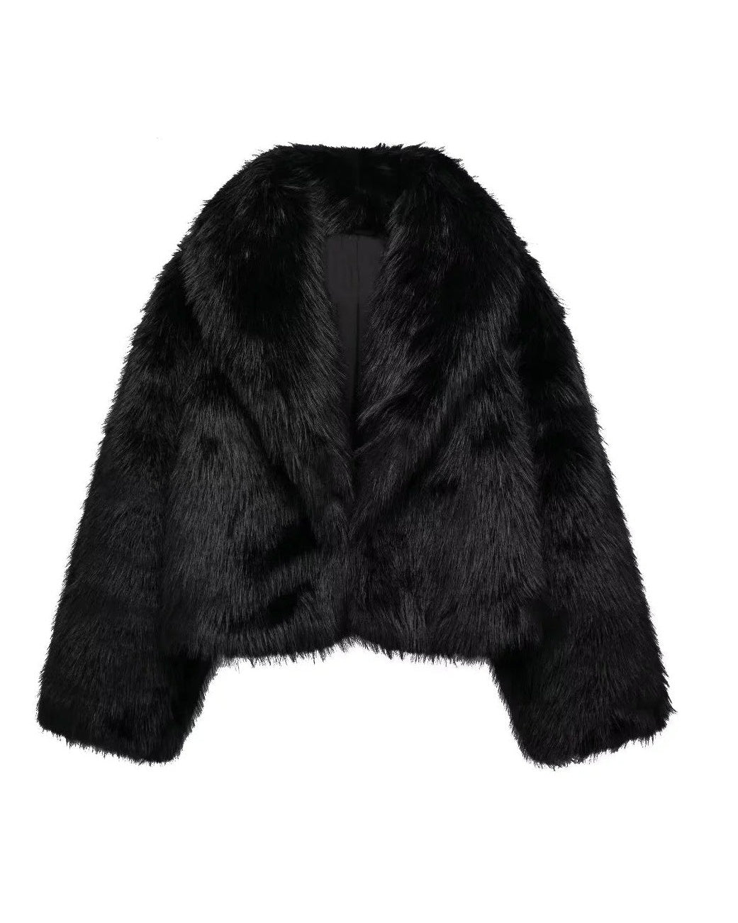 Lovy Black Fur Coat