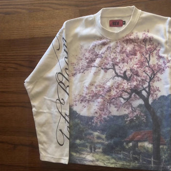 Blossom print longsleeve top