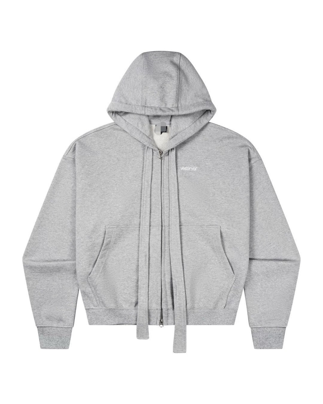 Grey bow tie hoodie
