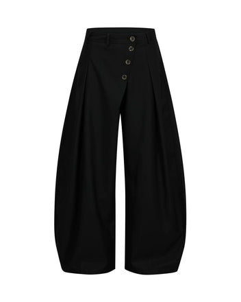 Button front trousers