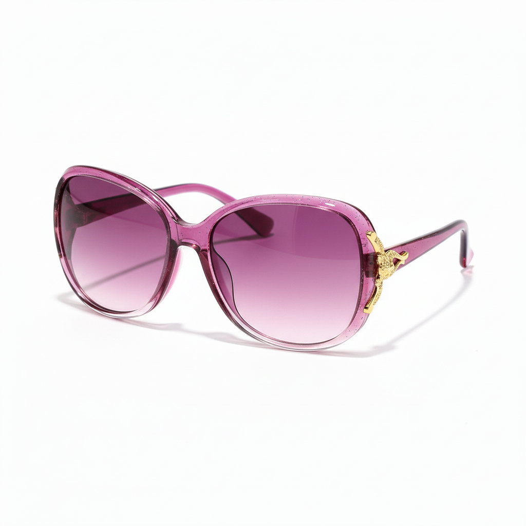 Purple chunky sunglasses