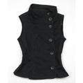Black collar tank top