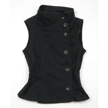 Black collar tank top