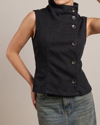 Collar tank top