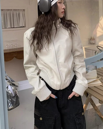 White collar jacket