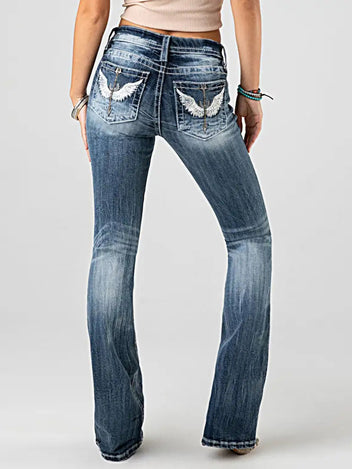 Angel wings jeans