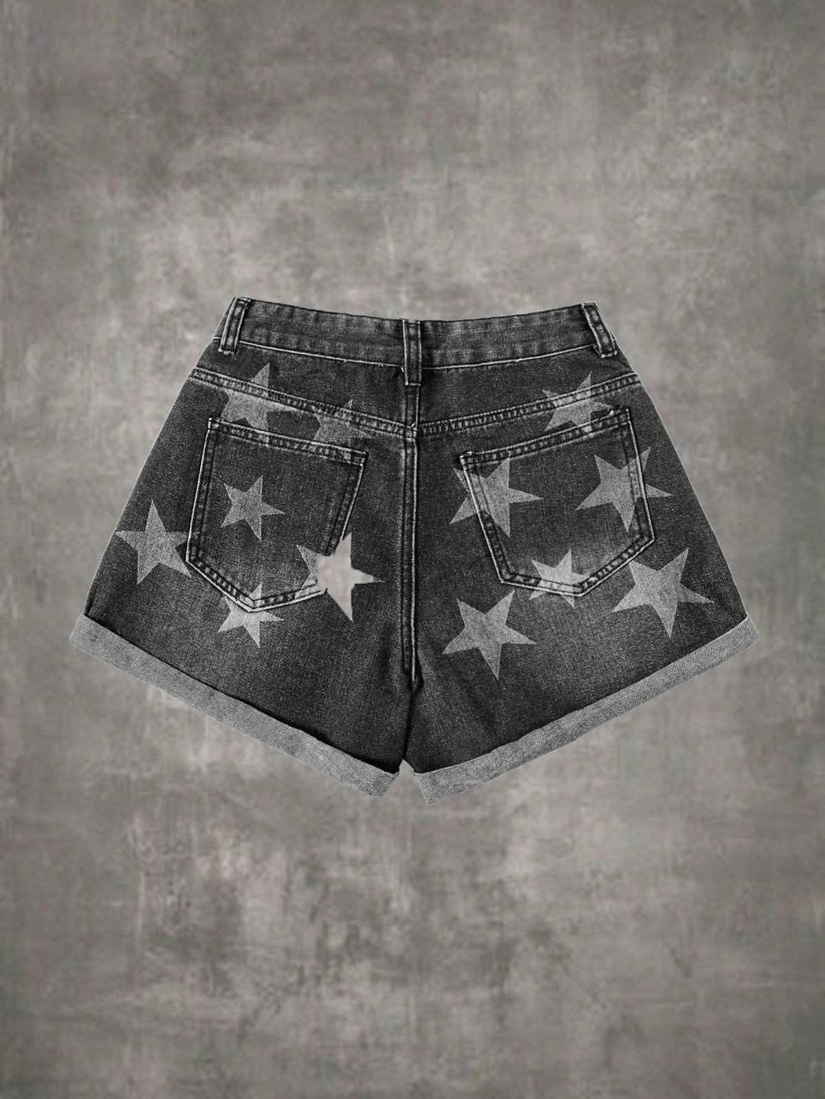 Flag print shorts