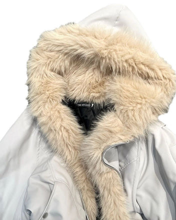 Fur hooded jacket