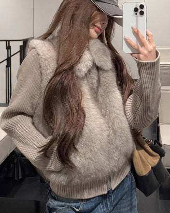 Knit sleeve vest