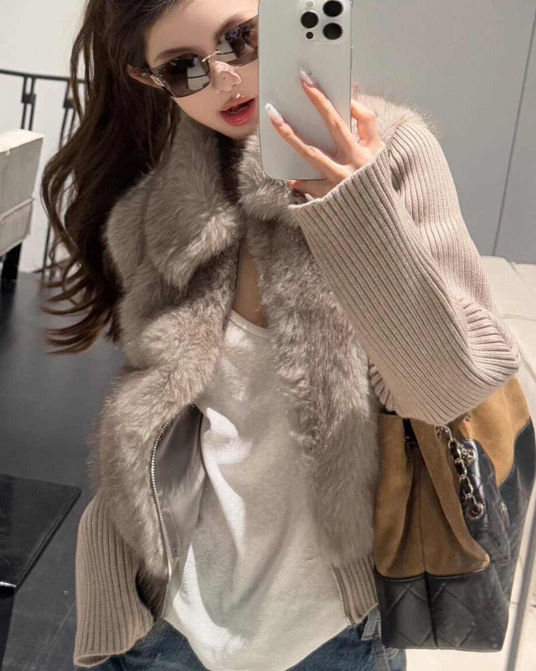 Knit sleeve vest