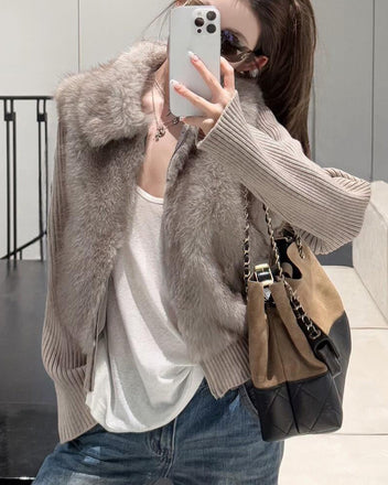 Knit sleeve vest