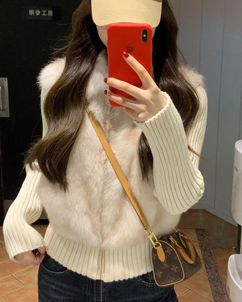Knit sleeve vest
