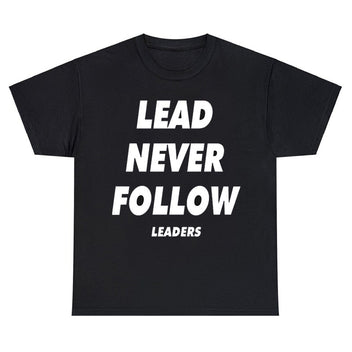 Black lead never shirt