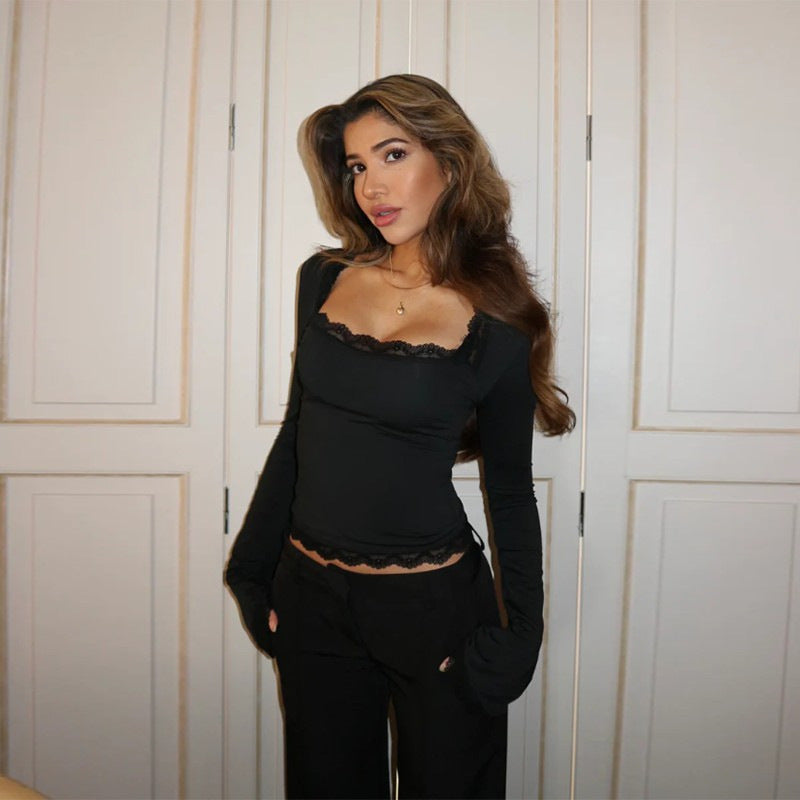 Black longsleeve top