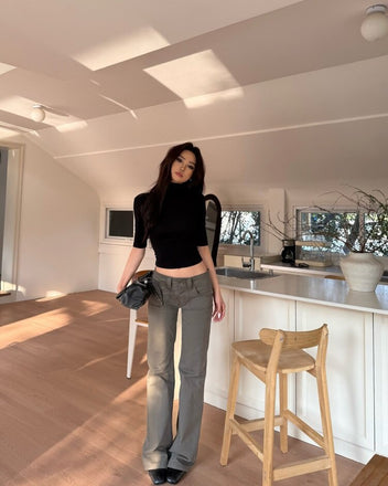 Low rise trousers