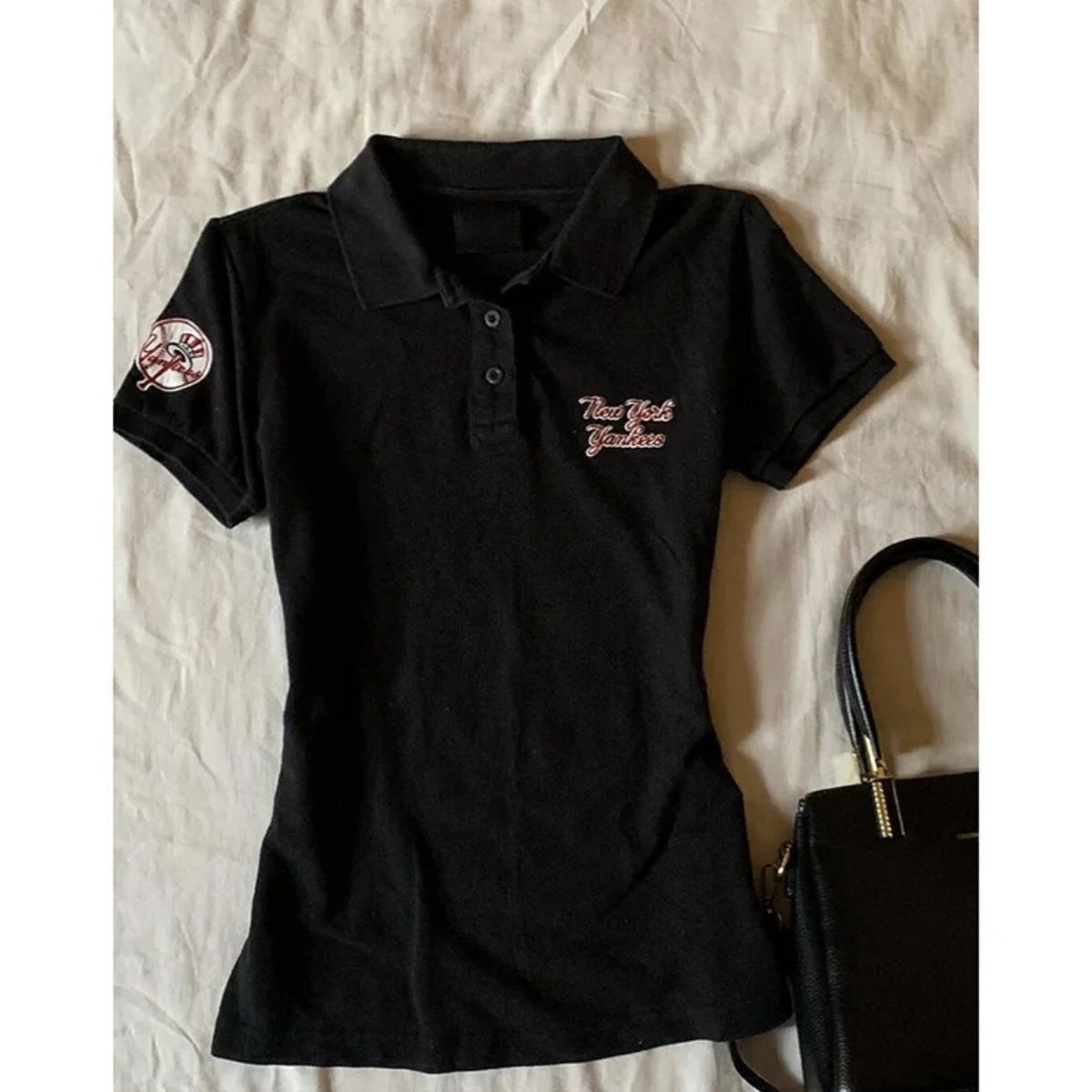 Black vintage polo shirt