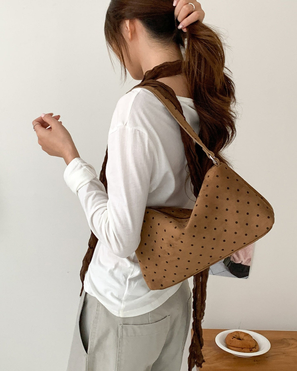 Polka dot crossbody bag