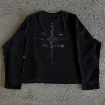 Punk print longsleeve top