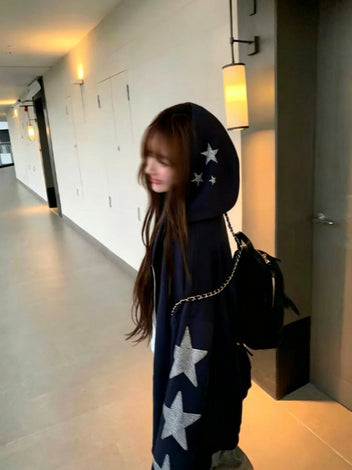 Rhinestone star hoodie