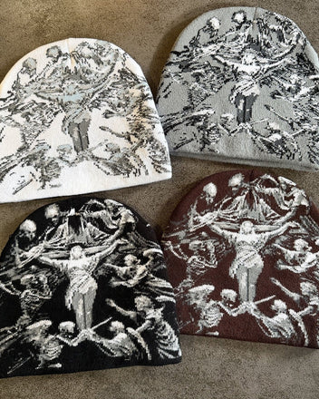 Skeleton Jacquard Beanie