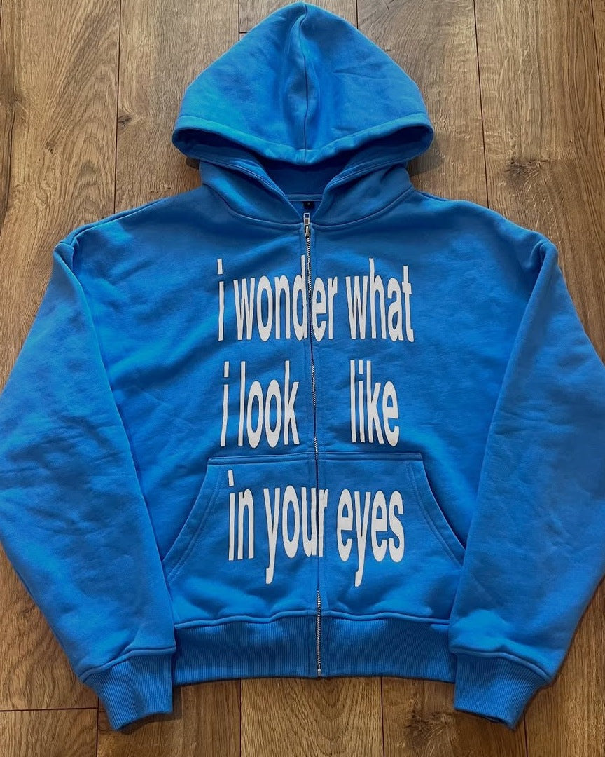 Slogan print hoodie