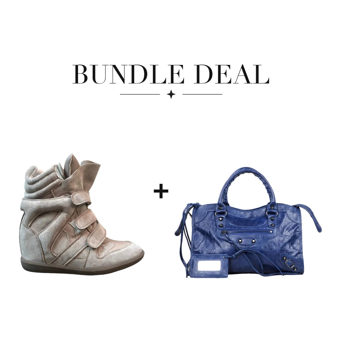 Lovy Sneaker Beige + City bag Navy
