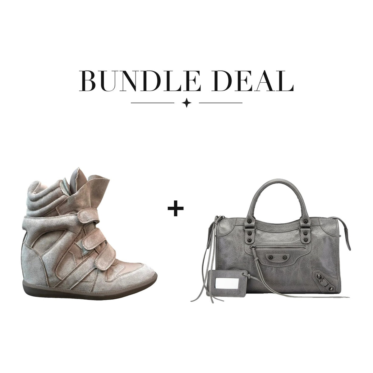 Lovy Sneaker Beige + City bag Gray