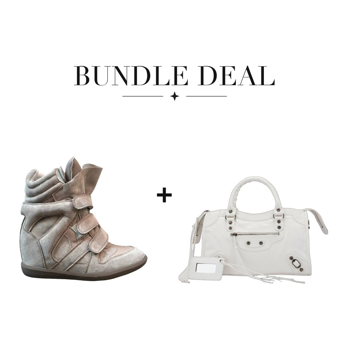 Lovy Sneaker Beige + City bag White