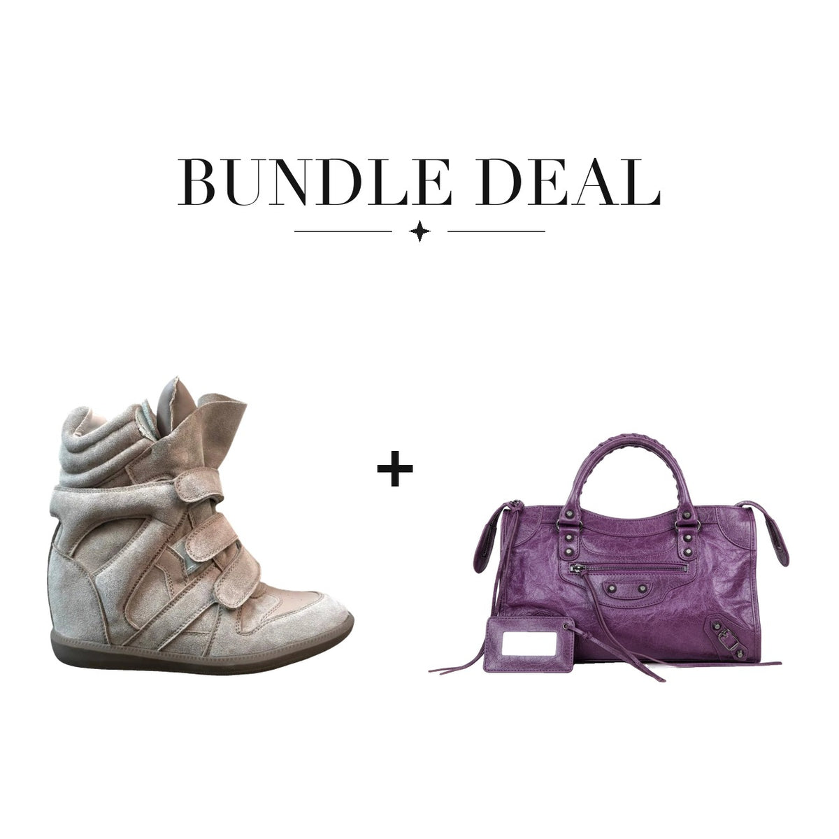 Lovy Sneaker Beige + City bag Purple