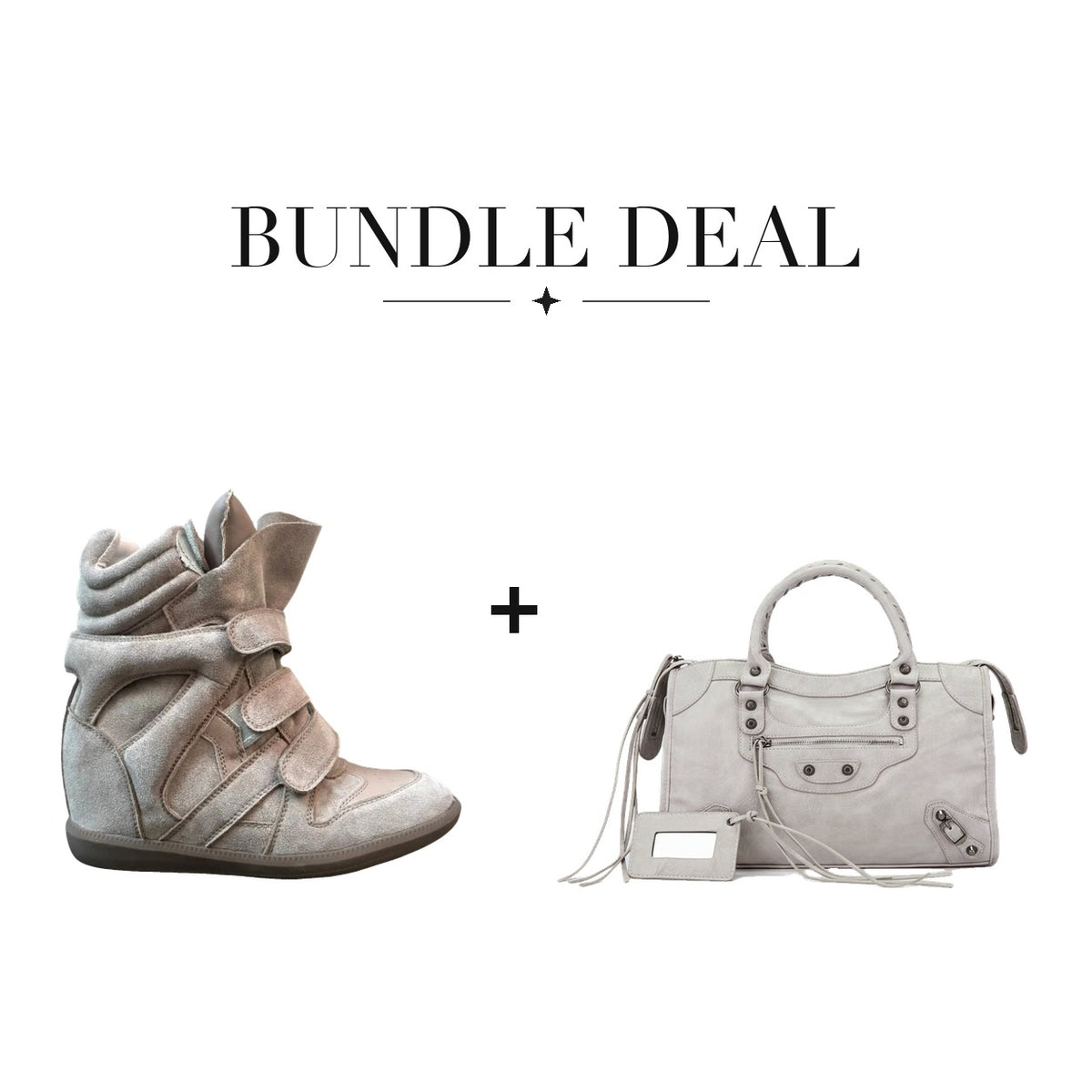 Lovy Sneaker Beige + City bag Light gray