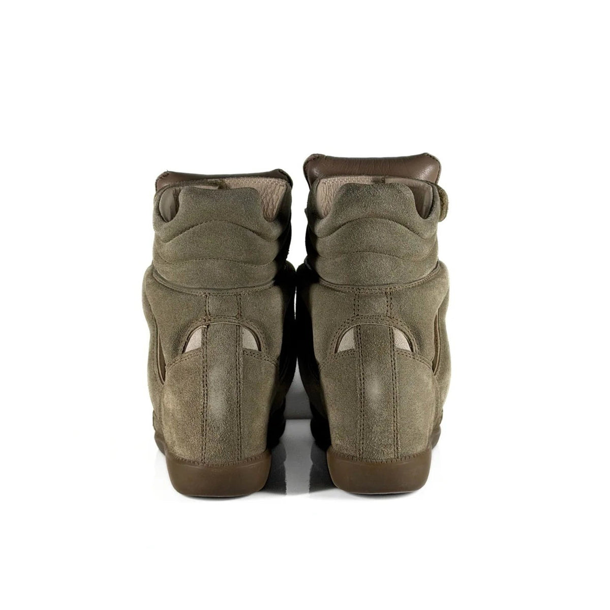 Green wedge sneaker