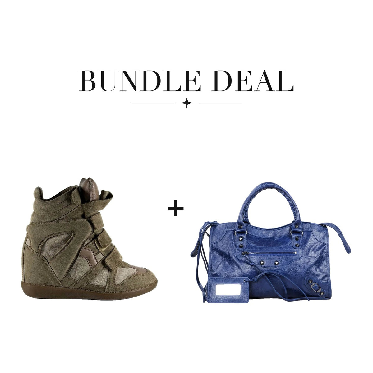 Lovy Sneaker Green + City bag Navy