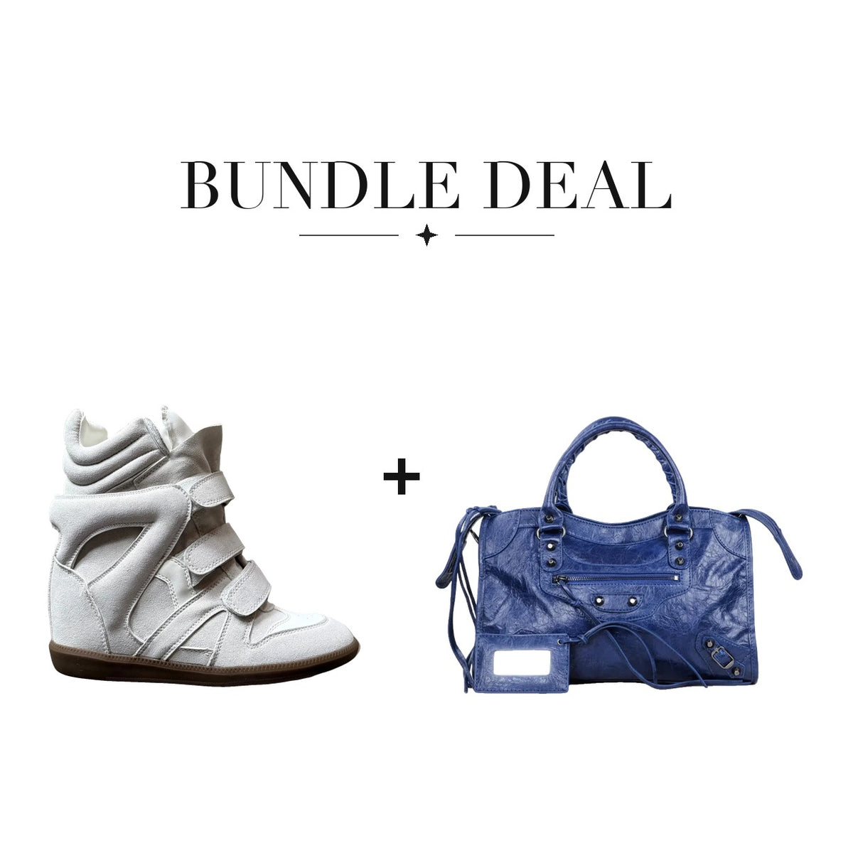 Lovy Sneaker White + City bag Navy