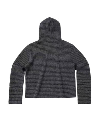Star ribbed hoodie