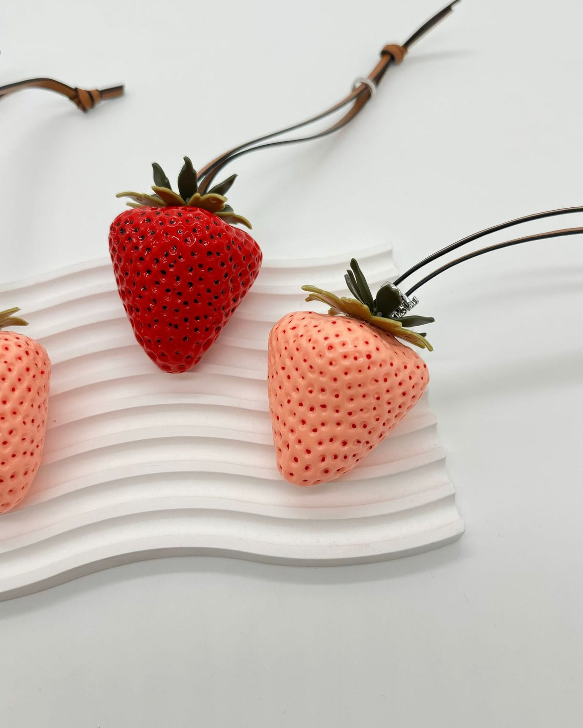 Strawberry bag charm