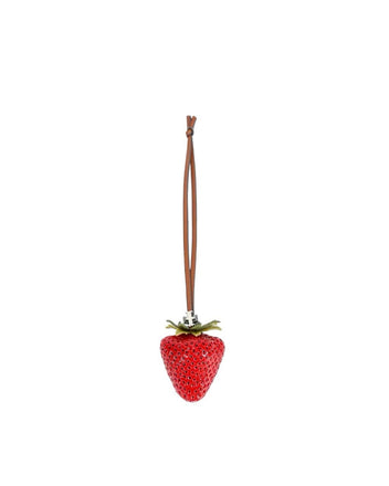 Strawberry bag charm