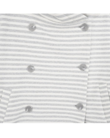 Striped hooded jacket